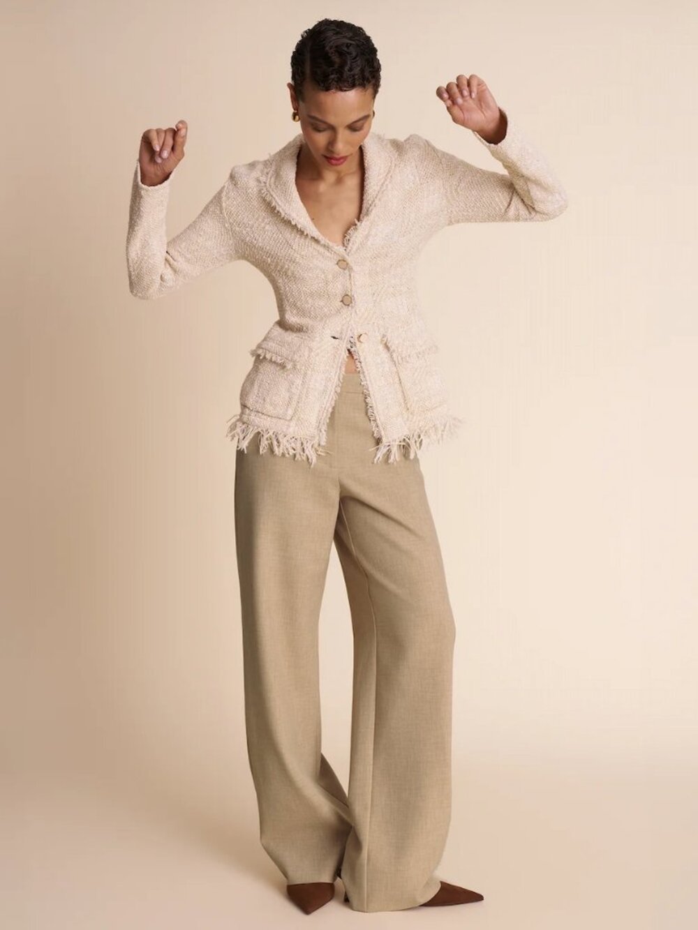 The Porter Heirloom Jacket in Ivory - Interweave - Picture 2 of 5